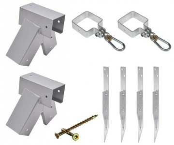 Одинарный монтажный комплект, разъемы 90x90, серый