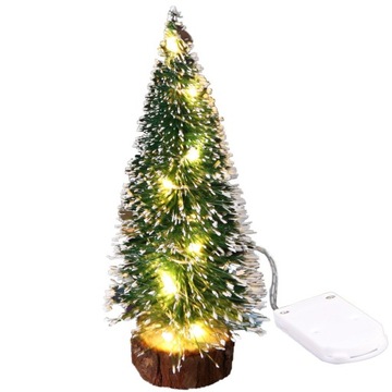 30 CM Mini Choinka LED ŻÓŁTY Figurka Sztuczna
