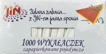 Wykałaczki pojedynczo pakowane w papier 1000szt
