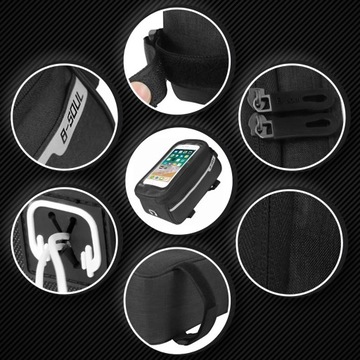 СУМКА ДЛЯ ВЕЛОСИПЕДА SANITLE Водонепроницаемый ЧЕХОЛ ДЛЯ ТЕЛЕФОНА НАСТЕННАЯ СУМКА РАМА РАМА