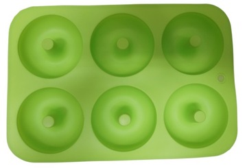 СИЛИКОНОВАЯ ФОРМА НА 6 ШИНОК ДЛЯ ПОНЧИКОВ. ФОРМА ДЛЯ ПРИГОТОВЛЕНИЯ ПОНЧИКОВ.