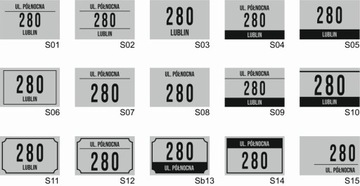 TABLICZKA ADRESOWA ZIELONA TABLICA Z NUMEREM DOMU NUMER DOMU 32x21cm