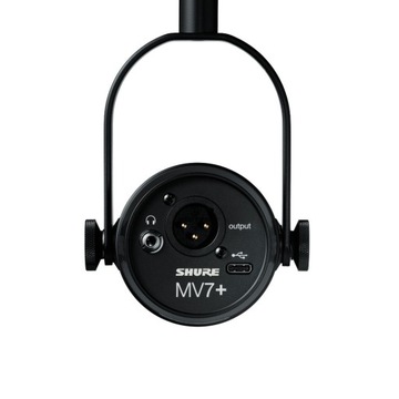 Динамический микрофон Shure MV7+ K с разъемами XLR/USB для подкастов