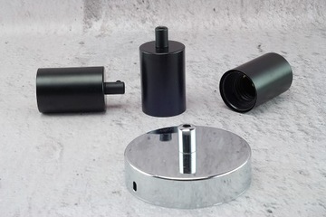 черная матовая рамка E27, лампа-паук в стиле лофт Edison