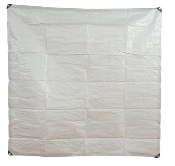 Брезент 3х3м серебристый, прочный, водонепроницаемый.