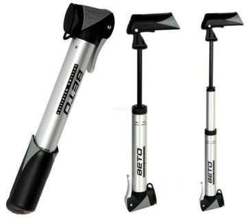 BETO Pompka rowerowa CLD-026 Podwójna Auto/Presta Teleskopowa Alu 7 bar