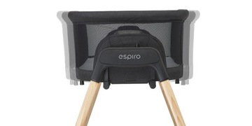 Espiro Tully - кровать с функцией колыбели | 11 Древесина Черный