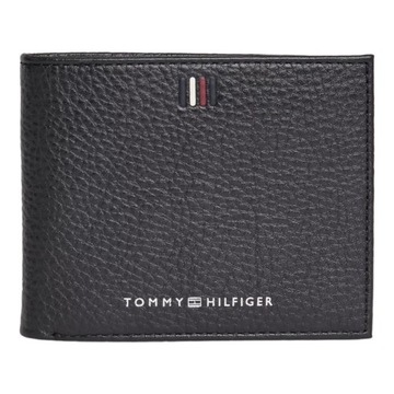 TOMMY HILFIGER BEZPIECZNY PORTFEL MĘSKI TH CENTRAL MINI CC WALLET CZARNY