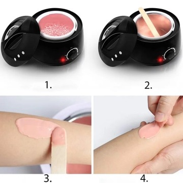 НАГРЕВАТЕЛЬ ВОСКОВ ТВЕРДЫЙ ВОСК + НАБОР ДЛЯ ДЕПИЛЯЦИИ