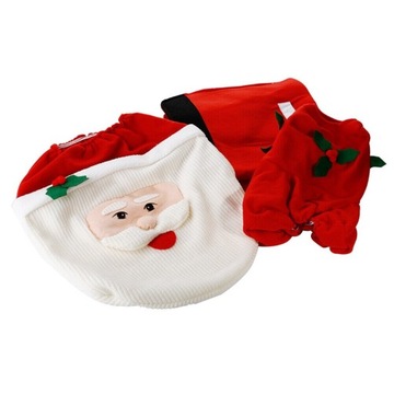 НАБОР ДЛЯ ВАННОЙ ТУАЛЕТА ВАННАЯ КОМНАТА РОЖДЕСТВО САНТА-КЛАУС ПОКРЫТИЕ КОВЕР