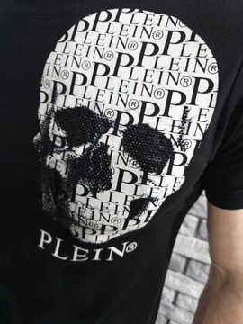 PHILIPP PLEIN r. M logo t-shirt skull CZASZKA PP