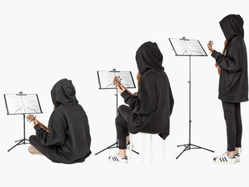 НАСТОЛЬНАЯ ПОДСТАВКА, РЕГУЛИРУЕМАЯ МУЗЫКАЛЬНАЯ ПОДСТАВКА, СКЛАДНАЯ КРЫШКА, 130 см