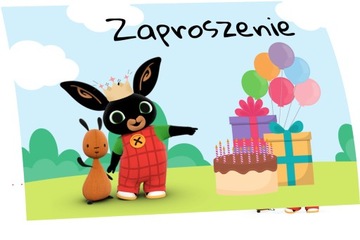 ZAPROSZENIE URODZINOWE KRÓLIK BING 20x15 cm