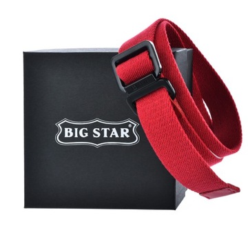 PASEK parciany DAMSKI BIG STAR do spodni + ETUI 100/115cm