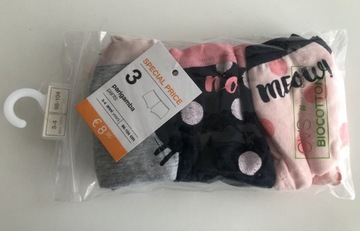 OUTLET WŁOSKIE DZIEWCZĘCE MAJTKI OVS 98/104 3-SZ