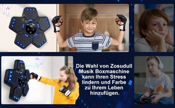 Тренировка на музыкальных боксерских машинах на боксерской стене