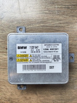 BMW 5 GT F07 F10 F20 E90 MĚNIČ SVĚTLA XENON MODUL 63117237647