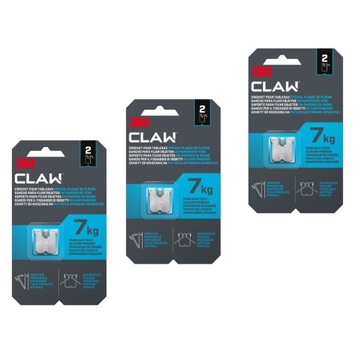 3M CLAW haczyk do wieszania na płytach karton-gips do 7 kg 6 sztuk