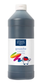 FARBA plakatowa tempera CZARNA - Lefranc & Bourgeois - 1 l
