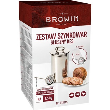 Szynkowar Termometr Worki Zestaw Biowin Stal
