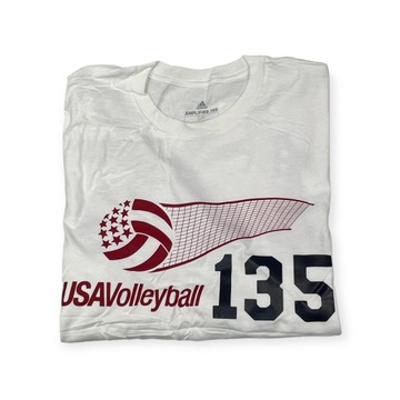 Мужская белая футболка ADIDAS VOLLEYBALL S 135