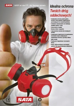 Полумаска Sata Air Star F с фильтрами A2P3 134353