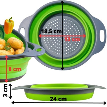 ДУРШЛАДЕР ГИБКИЙ СКЛАДНОЙ СИЛИКОНОВЫЙ КУХОННЫЙ ДРУГЛАС 24 см