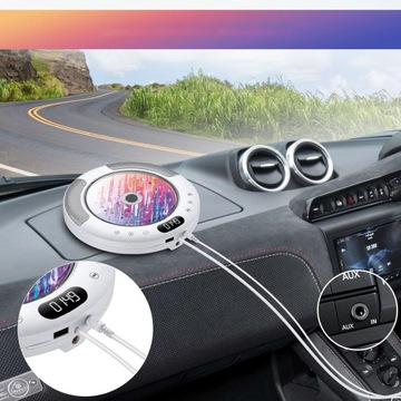 PRZENOŚNY ODTWARZACZ CD BIURKOWY I ŚCIANA 2W1 - GŁOŚNIK BLUETOOTH RADIO FM