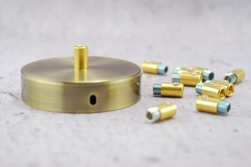 золотой металлический тросовый замок лофт-паук