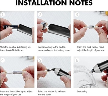 Электрический ластик на батарейках Ластик-ручка