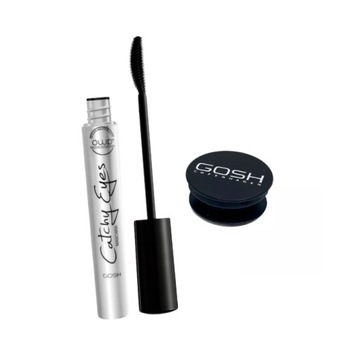 GOSH ZESTAW Tusz do rzęs Kocie Oczy MAGIC 8ml + Uchwyt na telefon