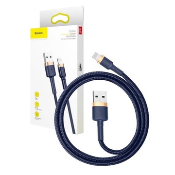BASEUS MOCNY KABEL PRZEWÓD USB DO LIGHTINING DO TELEFONU IPHONE 2.4A 1M