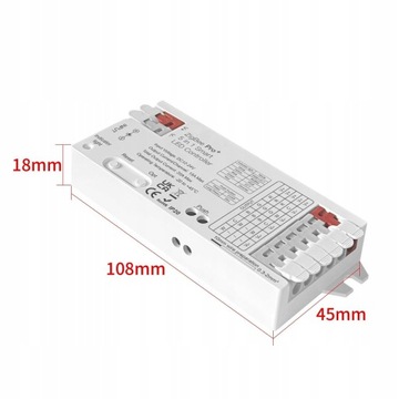 Inteligentny Kontroler LED 5w1 Wysoka moc 20A ZigBee + RF seria GL HUE TUYA