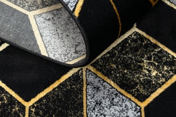 Glamour Rug 120x170 см 3D Black/Gold #AT3467