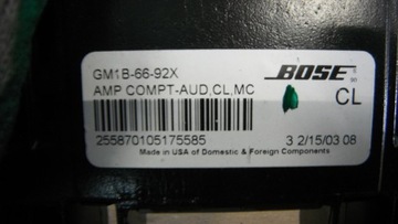 УСИЛИТЕЛЬ MAZDA 6 BOSE GM1B-66-92X