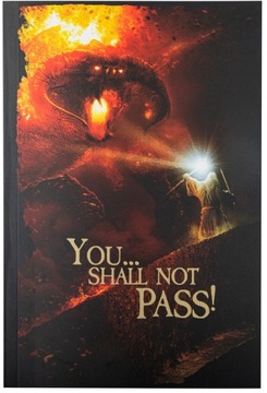 NOTES NOTATNIK ZESZYT A5 WŁADCA PIERŚCIENI LORD OF THE RINGS 120k ORYGINAL