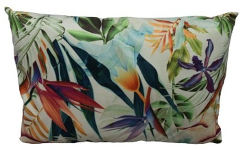 POSZEWKA OZDOBNA 60x40 EXOTIC welur kwiaty liście