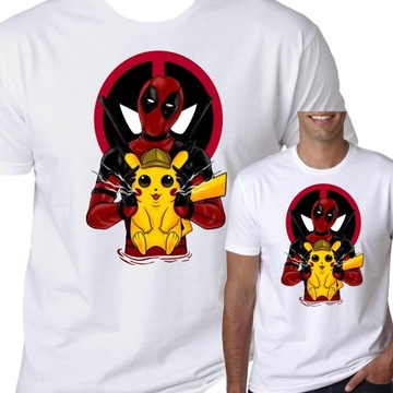 T-Shirt KOSZULKA DEADPOOL PIKACHU MARVEL XL 0301