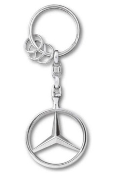 ORYGINALNY BRELOK MERCEDES-BENZ SREBRNY B66957516
