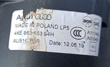 ROLETA KUFRU AUDI E-TRON 2019R