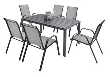 Садовая мебель набор Таблица 6+1 для балкона террасы