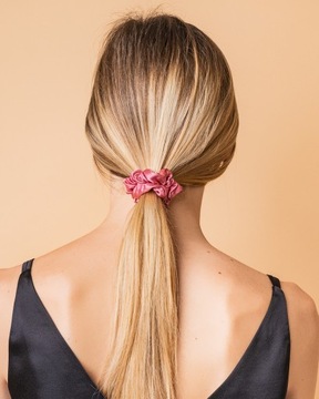 Набор из двух шелковых резинок для волос ALMANIA.