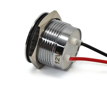 Lampka kontrolna, kontrolka LED 22mm Zielona 12V