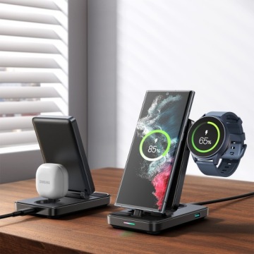 ЗАРЯДНАЯ СТАНЦИЯ JOYROOM 4 В 1 ЗАРЯДНОЕ УСТРОЙСТВО USB-C ДЛЯ ТЕЛЕФОНА USB C ДЛЯ НАУШНИКОВ