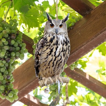 Подвесные колокольчики в виде совы, поделки для отпугивания птиц