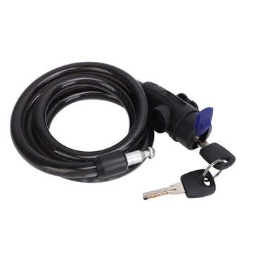 Kabel blokady roweru Zabezpieczenie przed kradzieżą zapobiega JU