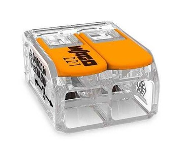 Быстроразъемный разъем Wago 0,2-4 мм² / 2, 1 шт.