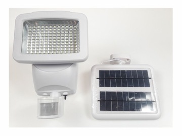 Lampa solarna 120 Led BIAŁA, 5 m kabla, MOCNA!