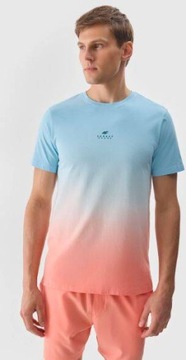 T-shirt z bawełny na lato M1290 koszulka ombre 2XL