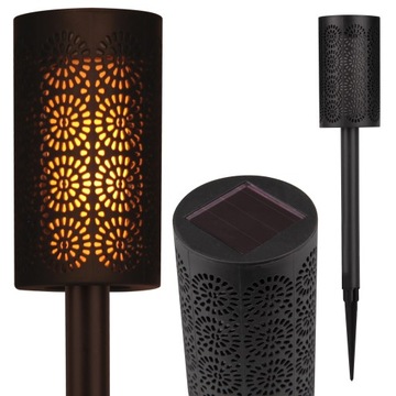 Lampa solarna LED POCHODNIA efekt OGIEŃ PŁOMIEŃ